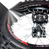 BLACK 90 / 100 PIT PRO Dirt Bike 14" Rear Wheel Rim & Knobby Tire