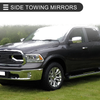 Dodge Ram 1500 with Turn Signal Lights Silver Tone 1 Pair Tow Mirrors