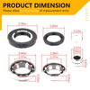 Honda Rancher Foreman 420 Rear Differential Bearing Seal Kit (2009–2013)