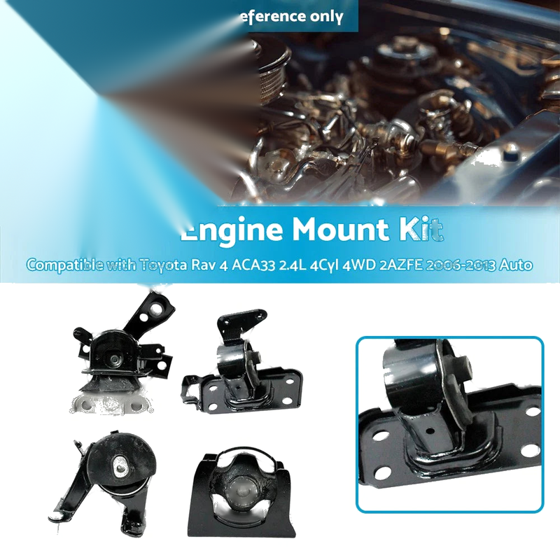 Toyota RAV4 ACA33 2.4L 4Cyl 4WD Engine Mount Kit (2006-2013)