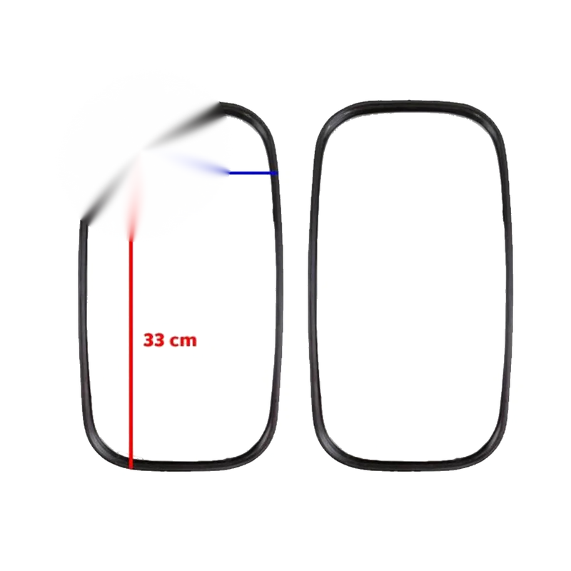 Side Outer Mirror Rear View Pair Black Fits Isuzu KS22 Heavy Truck 1980-91 D06