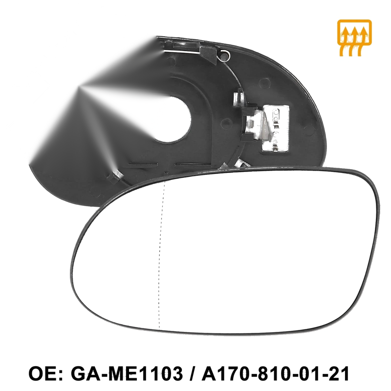Mercedes-Benz CLK320 Heated Mirror Glass Replacement Left Side (2003-2009)