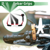 Motorcycle Hand Grips Cover End Grips Diamond Pattern