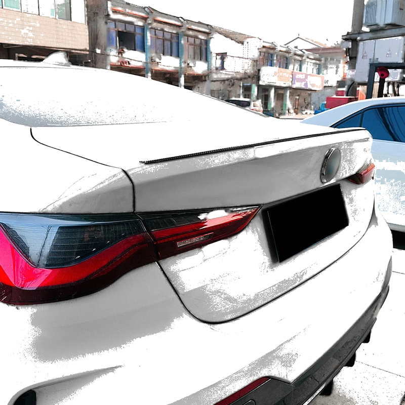 BMW 4 Series G22 (2020-2024) Carbon Style Rear Boot Spoiler Lip