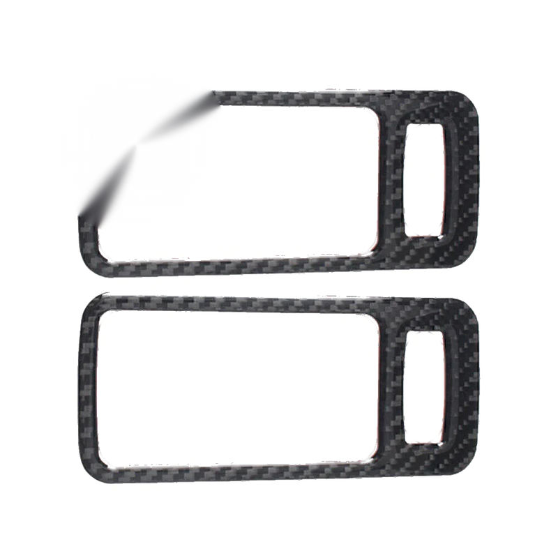 Ford Mustang 2 x Carbon Fiber Interior Door Handle Bowl Trim (2009-2013)