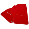 Honda S2000 with White Logo Red Tailored Floor Mats (2000-2009)