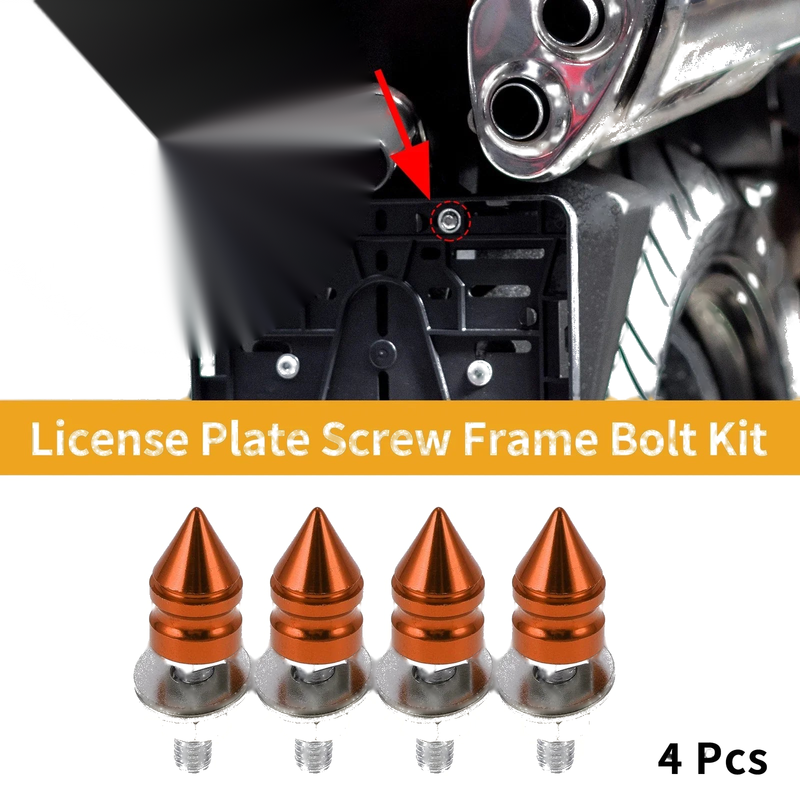 License Plate Screws Cover / 4 x 45mm / Universal Motorcycle M6