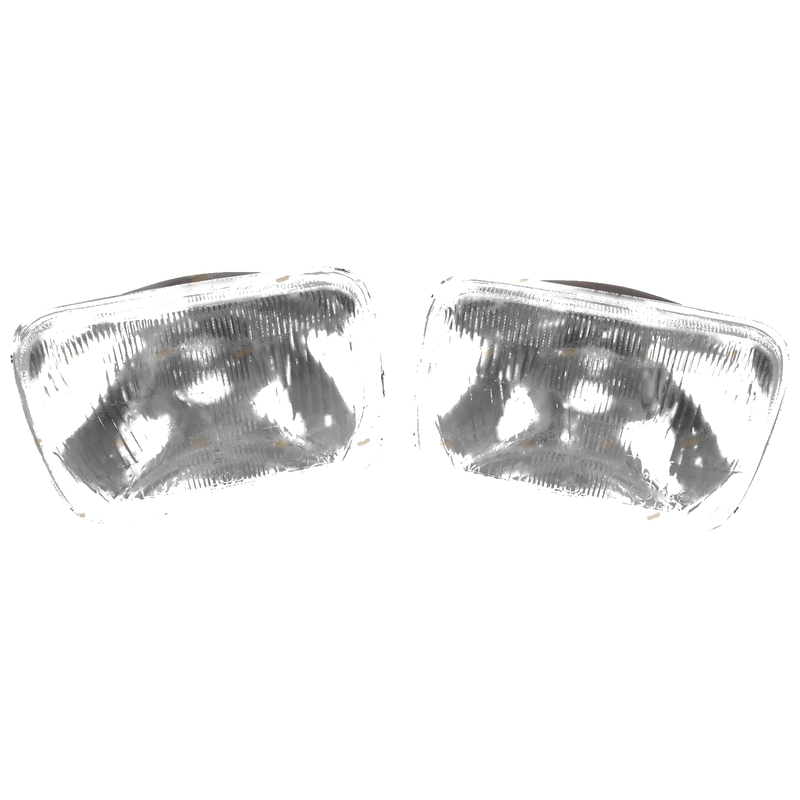 Rectangular 7x5 Semi Sealed Beam Glass Headlight Pair H4