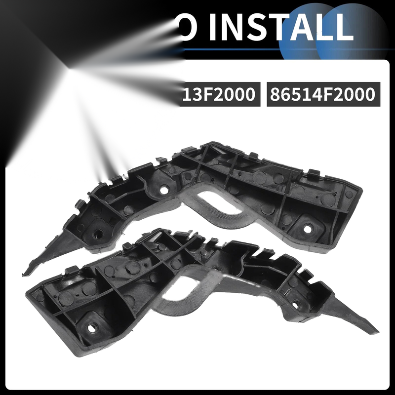 Hyundai Elantra Front Bumper Retainer Bracket 2 x (2017-2018)