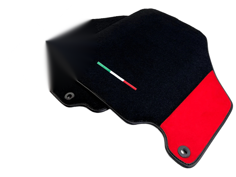 Ferrari 360 Modena Red Alcantara Leather Floor Mats (2000-2005)