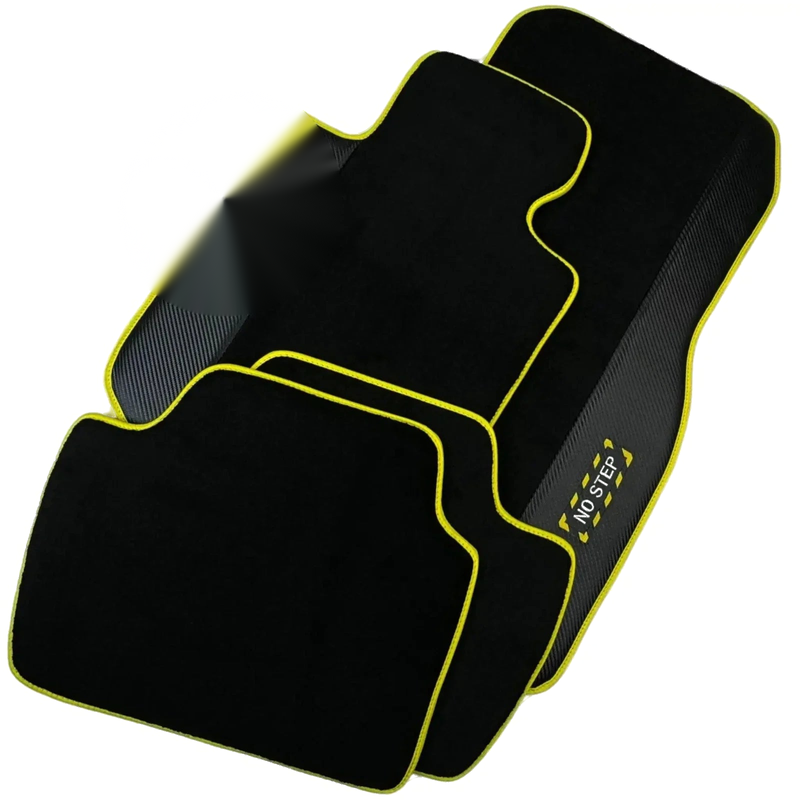 BMW i8 with Carbon Fiber (2014-2017) - AutoWin Brand Black Floor Mats