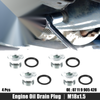 BMW 545i 550i 4 Pcs M18x1.5 Steel Engine Oil Drain Plug (2006-2010)