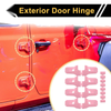 Jeep Wrangler JL Gladiator Pink Door Handle Hinge Cover Trim (2018-2023)