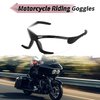 Motorcycle Riding Goggles Gray Lens Black Frame Tri-acetel Cellulose
