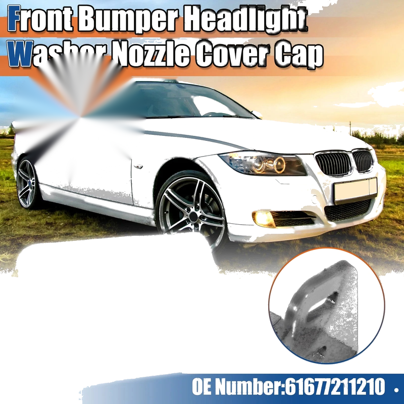 BMW 3 Series E90 E91 White Washer Nozzle Cover Right Front (2005-2012)
