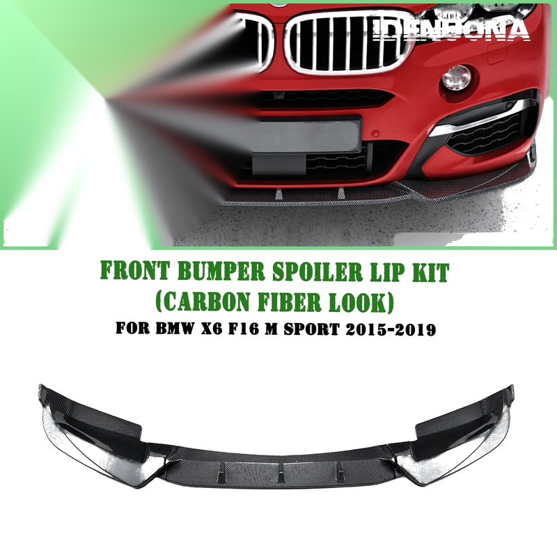 BMW X6 F16 Front Lower Spoiler Lip Splitter Kit (2015-2019)