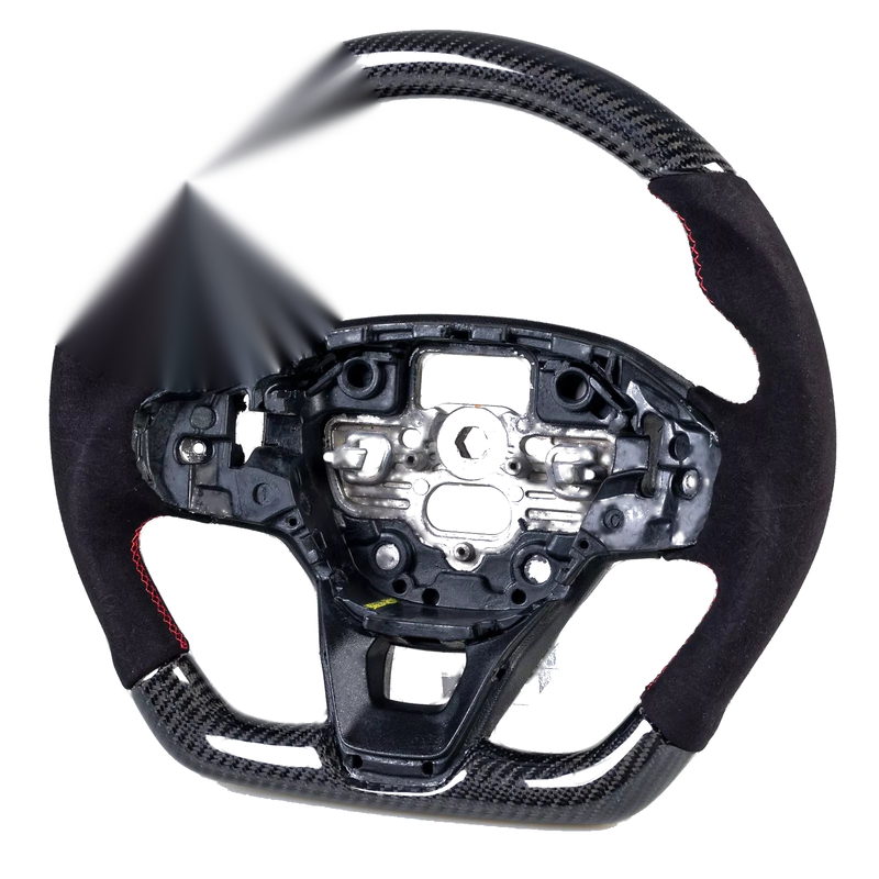 Ford Bronco Sport Steering Wheel Carbon Fiber Flat Bottom Suede (2021-2024)