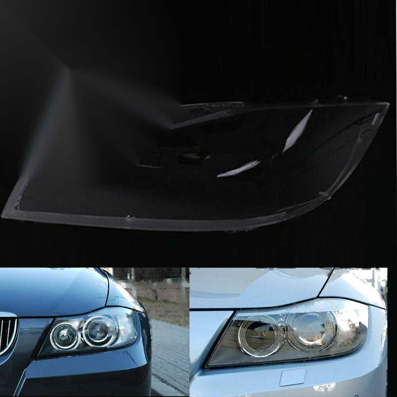 BMW 3 E90 E91 Sedan 2005-2012 Xenon Headlight Lens Cover (2 x)