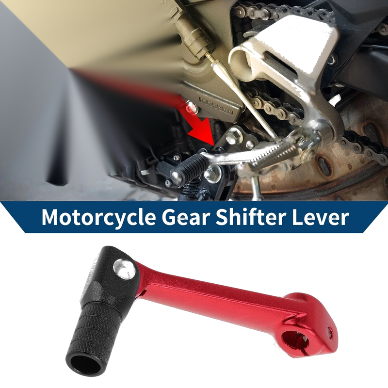 Bosuer M5 Folding Gear Shifter Lever Red/Black Head