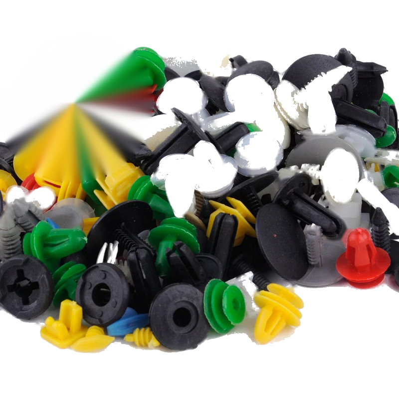 200pcs Car Door Panel Bumper Fastener Clips