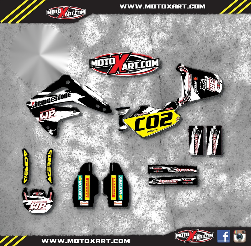 Honda CR 85 (2002-2014) SAFARI Style Stickers Custom Graphics Full Kit