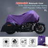 Make Model XL Half Cover Motorcycle Cover Outdoor Waterproof Purple