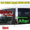 Buick Regal Pillar Trim Door Cover Mirrored Post / 6PCS Set / (2009–2015)