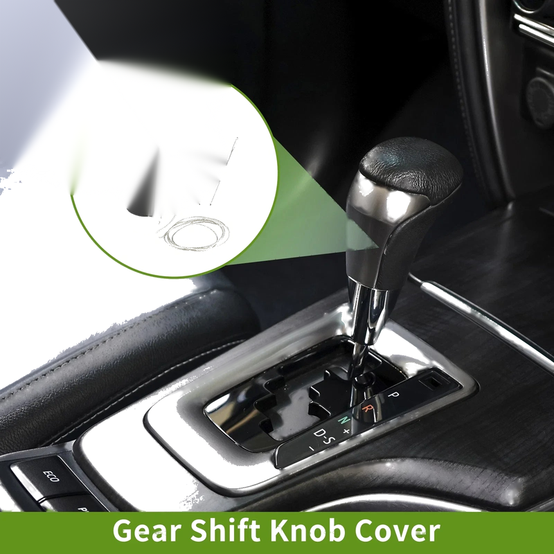 Toyota CH-R 2018-2022 Black Beige Faux Leather Gear Shift Knob Cover
