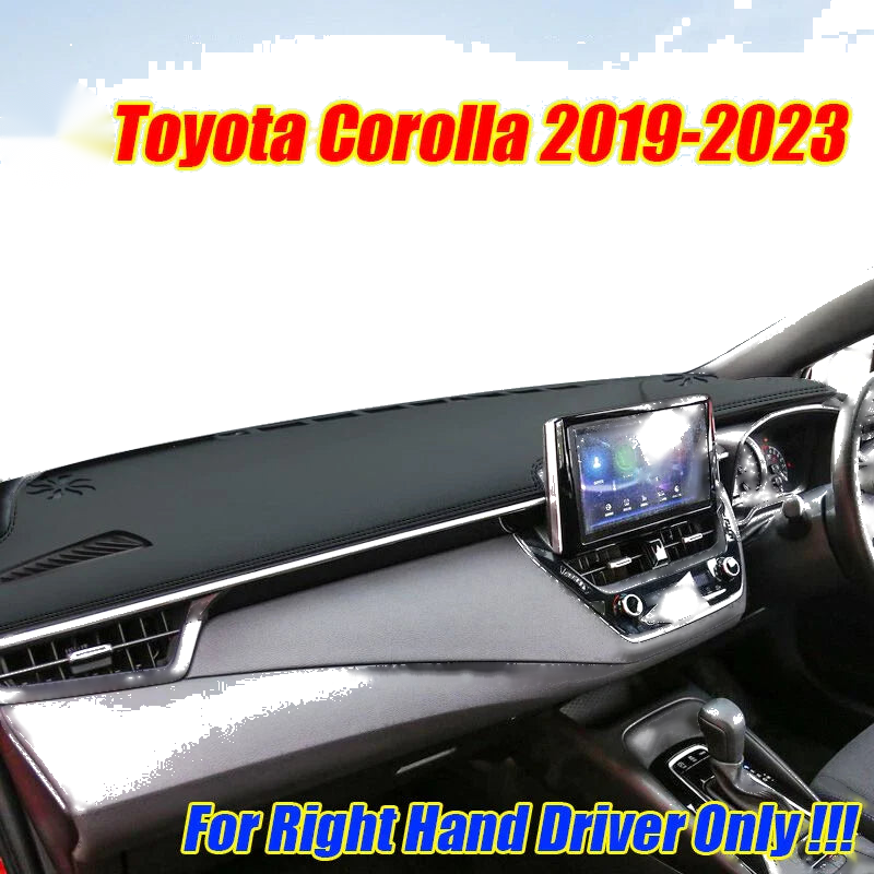 Toyota Corolla RHD Leather Dashboard Cover Protector Pad Mat (2019–2023)