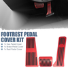 Mazda 2 3 6 3 Pcs Red Brake Gas Accelerator Rest Pedal Kit (2003-2023)