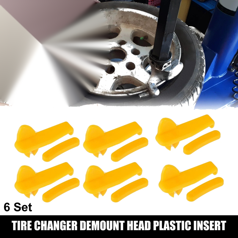 6 Sets 2.48x0.71x1.18 Motorcycle Tire Changer Demount Head Plastic Insert