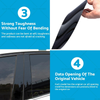 Cadillac Escalade 4 x Black Pillar Post Cover Trims (2007-2014)