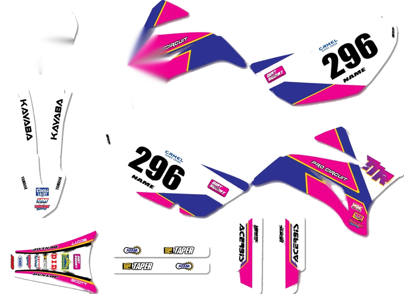 Yamaha TTR 125 Berm Style Decals Sticker Kit (2008-2024)