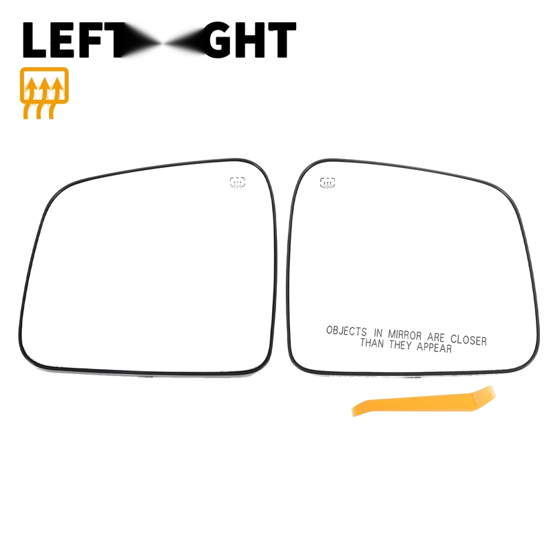 Dodge Durango Pair Left Right White Mirror Glass with Back Heated