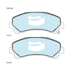 Isuzu D-Max 4WD Front Disc Brake Pad Set (2008-2020)