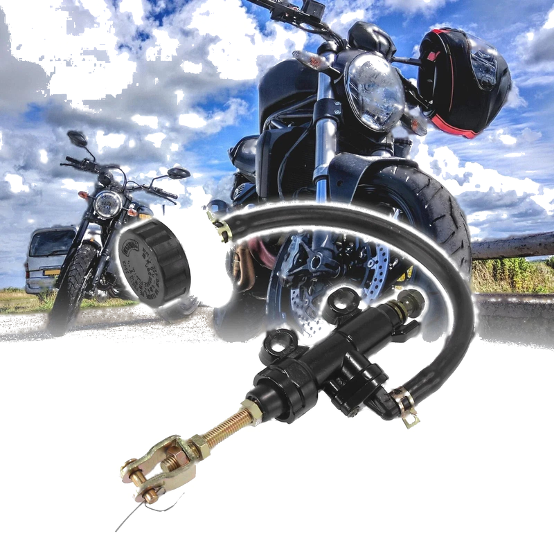 Motorcycle Dirt Bike Rear Brake Master Cylinder Pump with Reservoir