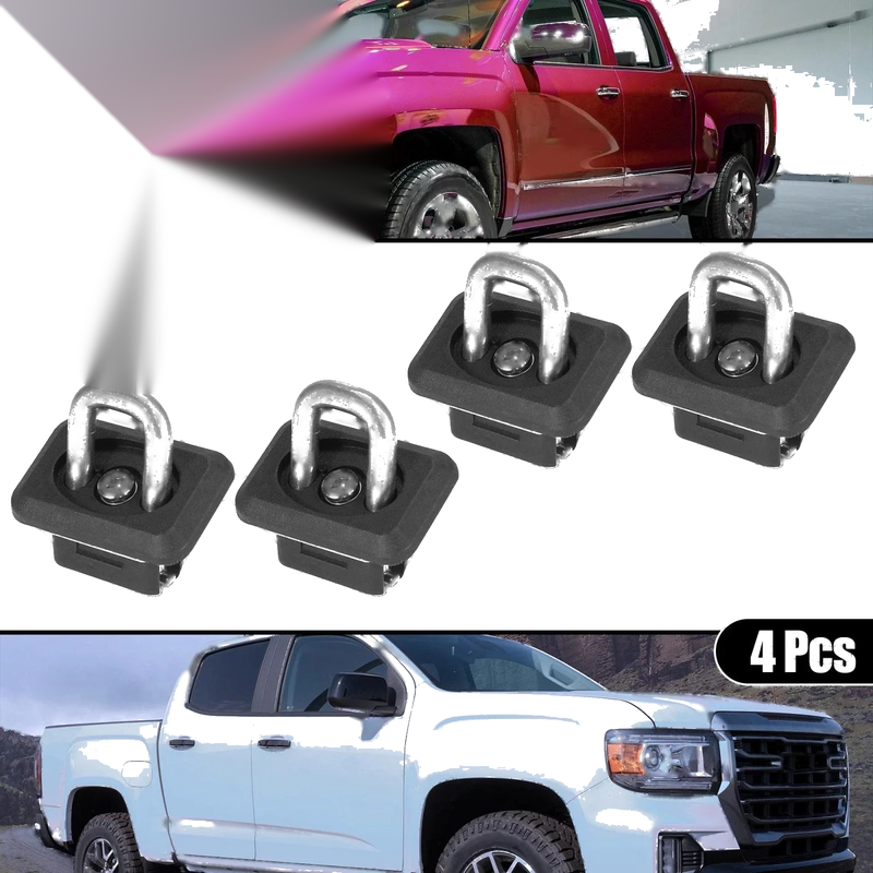 Chevy Silverado GMC Sierra Canyon 4pcs Tie Down Anchors Truck Bed Anchor