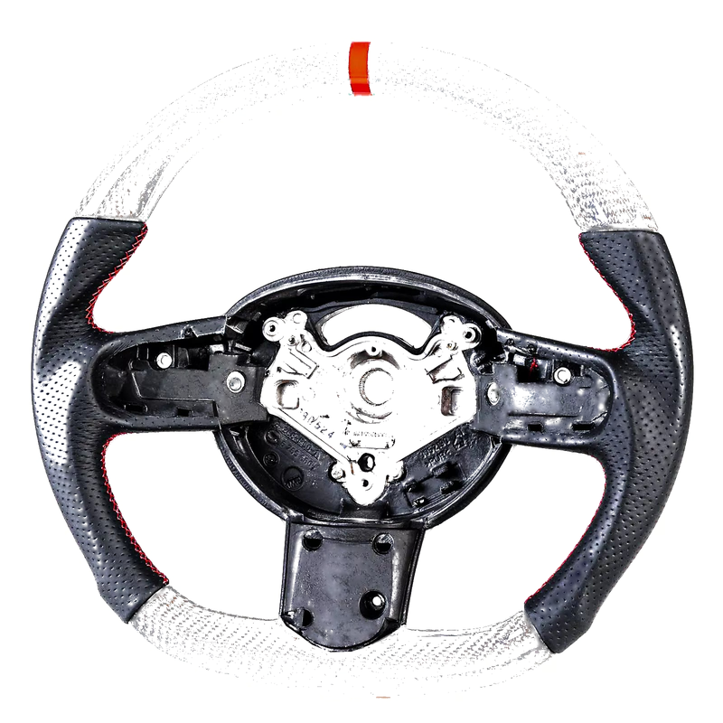 Mini R50 R52 R53 Silver Carbon Fiber Steering Wheel (2002-2008)