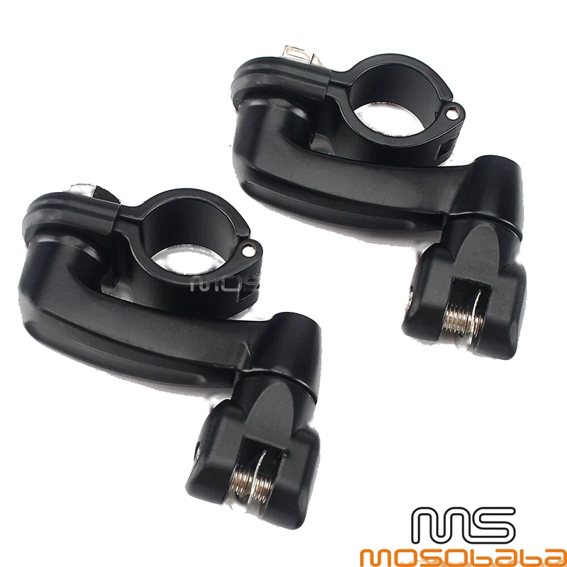 Harley Motorcycle 1-1/4" Engine Guard Foot Peg Clamps