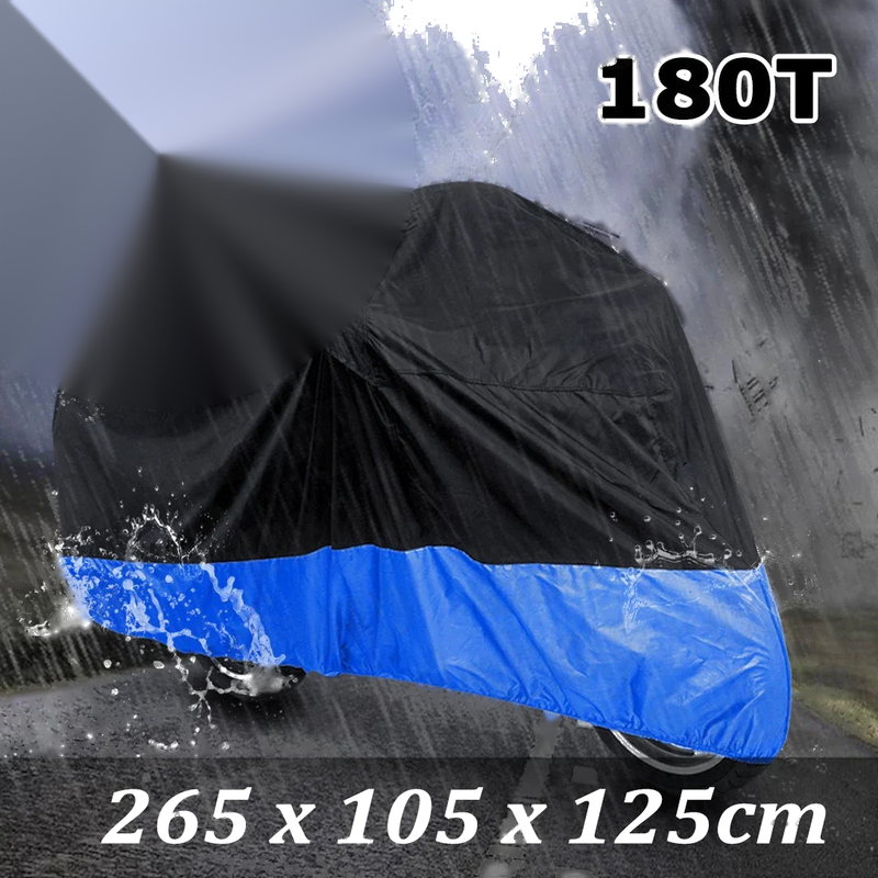 Harley Davidson Dyna Softail Standard FXST XL883 Motorcycle Cover Black+Blue