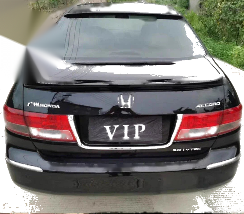 Honda Accord Sedan Black Factory Style Glass Roof Spoiler Wing (2003-2007)