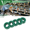 Oil Seal Rotary Shaft Seal TPU 8x15x6mm High Pressure Green 5 Pcs