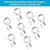 Boat RV Caravan Stainless Steel 8 x Awning Rail Stoppers Screws