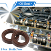 Vehicle Oil Seal 20x30x7mm Brown 2 x Seal Ring Rotary Shaft Seal FKM Rubber