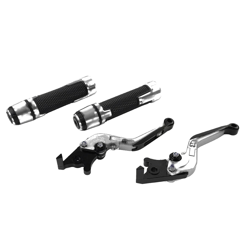 Benelli BN302S Silver Extendable Brake Clutch Levers & Handlebar Grips