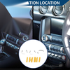 Ford Mustang (2015-2021) Silver Tone 3 x Headlight Media Tune Knob Covers