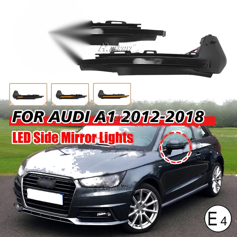 Audi A1 8X Dynamic LED Turn Signal Side Mirror Lights (2011–2018)