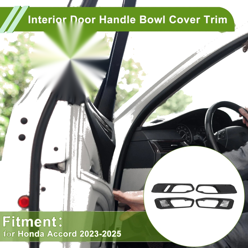 Honda Accord (2023-2025) 4 x ABS Interior Door Handle Bowl Cover Trim