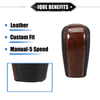 Toyota Land Cruiser Drilled Wood Grain Gear Shift Knob