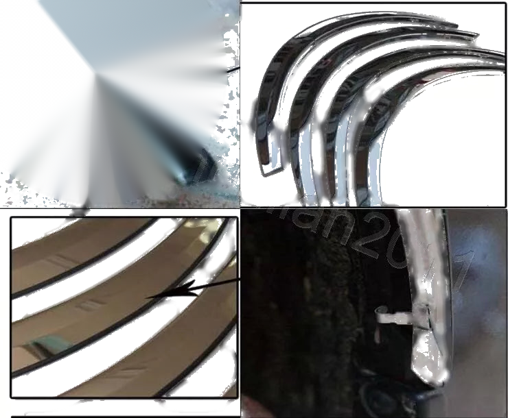 Toyota Highlander Fender Flare Kit Wheel Arch Cover Trim (2011-2013)